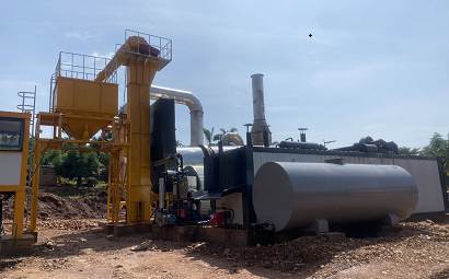 Congo 120 t/h asphalt mixing plant